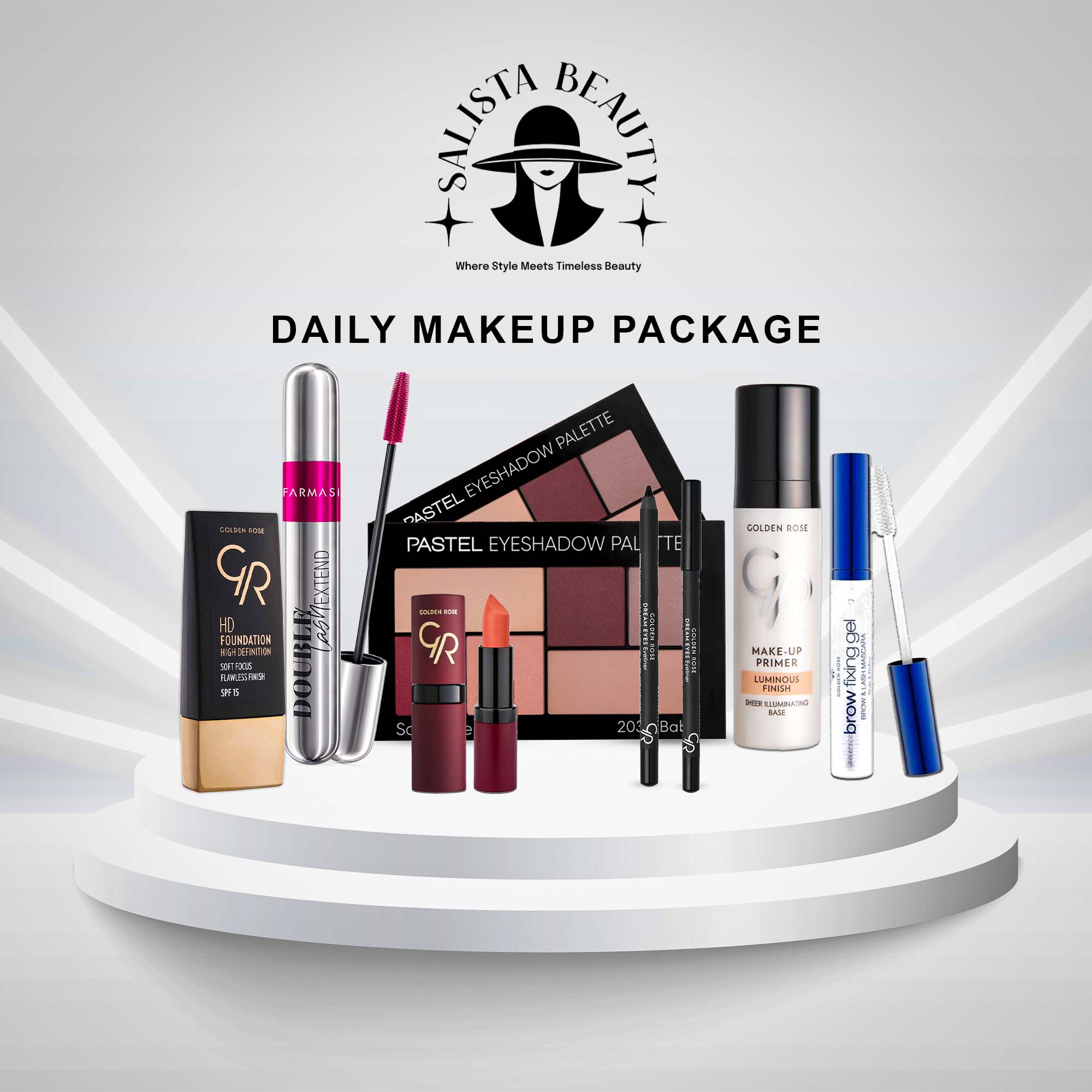 مجموعة المكياج اليومي الكاملة من Salista Beauty
